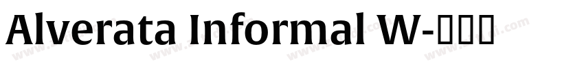 Alverata Informal W字体转换